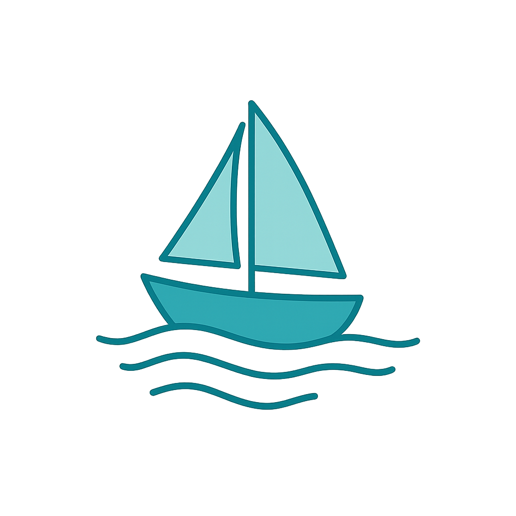 Boat on waves
